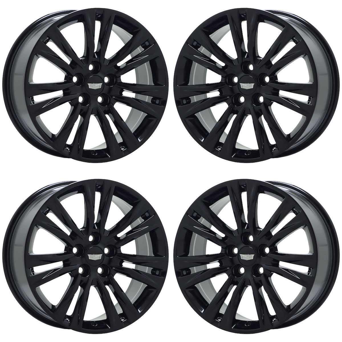 19" Cadillac XTS Gloss Black wheels rims Factory OEM 4818